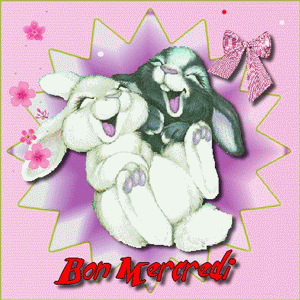 Gif animé Bon mercredi lapins